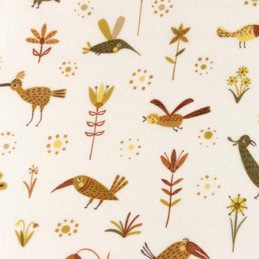 Double Gauze Forest Animal, Off-white